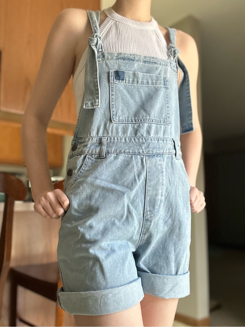 Lucy and Yak Dungaree Overall Shorts